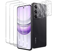 Xunzii 3 Pièces Verre Trempé pour Realme C75 5G/Realme 14x avec 3 Pièces Caméra Arrière Protecteur, Dureté 9H Film Protection écran en sans Bulles, Ultra HD Film Vitre Trempé