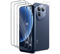 Xunzii 3 Pièces Verre Trempé pour Realme GT 8 Pro/GT8 Pro avec 3 Pièces Caméra Arrière Protecteur, Dureté 9H Anti Rayures Protection écran, Ultra HD Sans Bulles Film Vitre Trempé