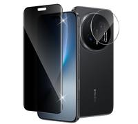 Xunzii Verre Trempé Anti-Espion pour Honor Magic8 Pro/Magic 8 Pro avec HD Caméra Arrière Protecteur [1+1 Pièces ], Dureté 9H Film Protection écran de Confidentialité, Anti-Spy Privacy Protecteur