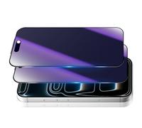 Xunzii Verre Trempé Matt Anti-Espion pour iPhone 17 Pro 6.3" [2 Pièces], Anti-Reflet Mat Protection Confidentialité Écran Complète, Dureté 9H Anti-Spy Privacy Protecteuravec Lumière Violet