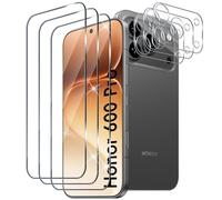 Xunzii Verre Trempé pour Honor 600 Pro 5G Protection Ecran, 3 Pièces Protection écran avec 3 Pièces Caméra Arrière Protecteur, Dureté 9H Glass Anti Rayures Sans Bulles Film Vitre Trempé