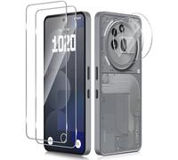 Xunzii Verre Trempé pour Nothing Phone 3A PRO 5G avec Caméra Arrière Protecteur [2+2 Pièces], Sans Bulles 9H HD Ultra Résistant Film en Vitre Trempé Protecteur d'écran
