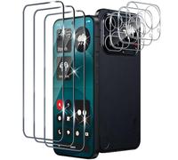 Xunzii Verre Trempé pour Nothing Phone 4A Pro Protection Ecran, 3 Pièces Protection écran avec 3 Pièces Caméra Arrière Protecteur, Dureté 9H Glass Anti Rayures Sans Bulles Film Vitre Trempé