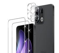 Xunzii Verre Trempé pour OPPO Reno 13 Pro 5G, 2 Pièces 3D Film Protection écran et 2 Pièces Caméra Arrière Protecteur, Films Protector Ultra Resistant Vitre Protège Écran