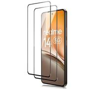 Xunzii Verre Trempé pour Realme 14 5G/OPPO Reno 12F/12 F/12 FS 5G/Reno 13F/13 F/13 FS [2 pièces], Protection écran [9H Dureté] Film Vitre en Trempé, Sans Bulle Anti Rayures, Transparente Vitre Trempé