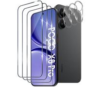 Xunzii Verre Trempé pour Xiaomi Poco x8 Pro Protection Ecran, 3 Pièces Protection écran avec 3 Pièces Caméra Arrière Protecteur, Dureté 9H Glass Anti Rayures Sans Bulles Film Vitre Trempé