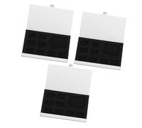 Xuodawer 3 PièCes BoîTe de Rangement pour Carte MéMoire à 9 Emplacements, BoîTier de Support de Carte MéMoire, Coque en Alliage D'Aluminium pour 8 Cartes TF et 1 Carte SD