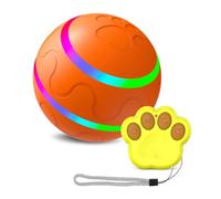 Xuodawer Interactifs pour Chiens, Boule Roulement Automatique éLectrique pour Animaux Compagnie, pour Chiens et Chiots/Chiens Petite à Moyenne Taille avec TéLéCommande-A