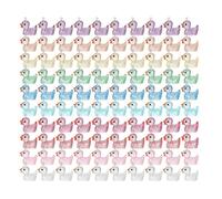 Xuodawer Mini Breloques Lumineuses en Forme de Canard en RéSine, Petits Canards Qui Brillent dans Le Noir, Perles Miniatures, Pendentif en ChaîNe, Ornement, 100 PièCes