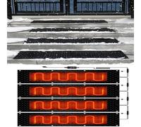 XUPBEHJO Tapis de Fonte de Neige for l'extérieur - Tapis d'hiver antidérapants for entrées, toits et escaliers - Solutions de déglaçage(40x200cmx4Pcs)