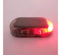 XUPHINX Alarme de Voiture Lumière LED Avertissement de sécurité Solaire Système factice Anti-vol Flash Lampe Clignotante Rouge