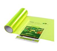 XUPHINX Auto-adhésif Voiture lumière Autocollant fumée Brouillard lumière feu arrière Phare Teinte Vinyle Film Feuille Jaune Fluorescent