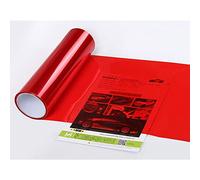 XUPHINX Auto-adhésif Voiture lumière Autocollant fumée Brouillard lumière feu arrière Phare Teinte Vinyle Film Feuille Rouge
