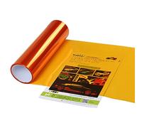 XUPHINX Autocollant léger pour Voiture, Auto-adhésif Autocollant léger pour Voiture Feuille de Film de Vinyle teinté de Phare de feu antibrouillard fumée, Orange, 30x60cm