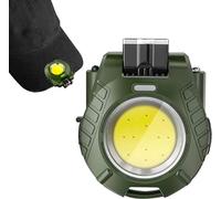 XUPHINX Lampe à Clip pour Chapeau, Mini Lampe de Travail COB Rechargeable Lampes à Chapeau étanches Rechargeables à Clipser pour Le Camping de pêche (Vert)