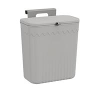 XUQEAYWD 27x13x29cm Poubelle De Cuisine Suspendue, Poubelle Murale Avec Couvercle, Poubelle En Plastique Pour La Cuisine, Le Salon, La Chambre, Petite Conteneur À Ordures De Matières Compostables