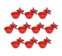 XUQEAYWD Abreuvoirs Automatiques pour Poulets | Lot de 10 Abreuvoirs Automatiques pour Volailles - Système D'abreuvement Solide Réglable pour Basse-Cour Poules Canards Lapins Cage Extérieur