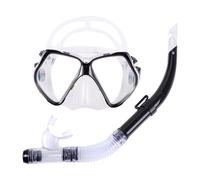 XUQEAYWD Ensemble De Tuba Sec, 17x9cm Masque De Plongée, Lunettes De Plongée Et Tubas Antibuée, Équipement Professionnel De Masque De Plongées avec 40cm Tuba pour Adultes
