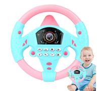 XUQEAYWD Jouets De Volant pour Enfant avec Lumières Et Musique, Contrôleur De Conduite Simulé, 20x20cm Jouet Copilote De Volant avec De Rotation À 360°, Jouet Éducatifs