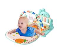 XUQEAYWD Tapis de jeu pour bébé - 54 x 75 x 43 cm - Tapis d'éveil avec arche de jeu - Avec remorque - Tapis d'éveil avec lumières - Jouet éducatif pour nouveau-né