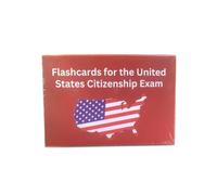 XuQiZZpp 1 boîte de 100 cartes flash de test Citizenship Exam Cards 100 Questions US Civics pour une connaissance améliorée