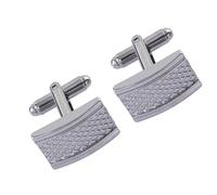 XuQiZZpp 1 paire de boutons de manchette simples à rayures en métal sculpté pour homme décoration de mariage de Noël