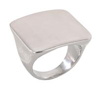 XuQiZZpp Bagues carrées contemporaines en acier inoxydable qui ne ternissent pas, bijoux pour occasions décontractées ou formelles