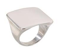 XuQiZZpp Bagues carrées contemporaines en acier inoxydable qui ne ternissent pas, bijoux pour occasions décontractées ou formelles