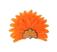 XuQiZZpp Bandeaux à plumes Cosplay Accessoires de cheveux faits à la main pour femmes Masque de mascarade Art Décors Carnaval Casque pour femmes pour