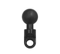 XuQiZZpp Base coudée de moto avec trou boule de 10 mm pour adaptateur de tête, fonctionne pour appareil photo et smartphone