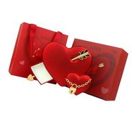 XuQiZZpp Boîte à bijoux en forme de cœur pour couples et amoureux sur le thème de l'amour