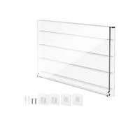 XuQiZZpp Boîte de rangement transparente pour médiators de guitare - 32 compartiments - Amovible - Avec couvercle en acrylique - Support mural adhésif