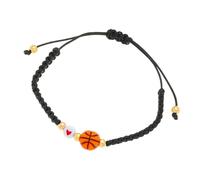 XuQiZZpp Bracelet en tissu flexible avec breloque balle de football, tennis réglable, bijou léger sur le thème du sport