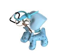 XuQiZZpp Breloque chien en cuir PU ornement de sac à la mode jeune porte-clés texture PU adapté pour un usage quotidien et look tendance