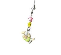 XuQiZZpp Breloque pour sangle de téléphone teckel avec résine robuste, idéale pour les trajets quotidiens, la vie scolaire et les réunions décontractées