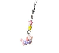 XuQiZZpp Breloque pour sangle de téléphone teckel avec résine robuste, idéale pour les trajets quotidiens, la vie scolaire et les réunions décontractées