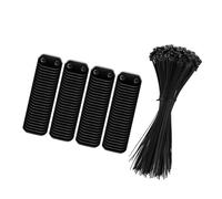 XuQiZZpp Brise-vue - Clips de fixation avec attaches de câble pour clôtures de jardin extérieures, balustrades de balcon