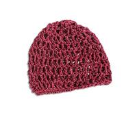 XuQiZZpp Chapeau creux en crochet sans bord simple tête de mort respirant tricoté pour l'automne et l'hiver tendance filet de sommeil chapeau au crochet pour femme, C, Taille unique
