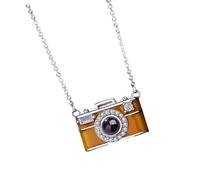 XuQiZZpp Collier avec projecteur 100 langues - Élégant - Bijoux clavicules - Matériaux en cuivre robuste pour la communication culturelle