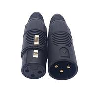 XuQiZZpp Connecteur de fil multi-usages XLR mâle/femelle 3 broches XLR pour microphone haute conductivité Accessoires électroniques