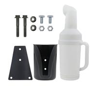 XuQiZZpp Conteneur de sable convivial pour chariot de golf de grande taille, résistant aux chocs, vis de montage, deux options de montage, assemblage sans effort, récipient à sable ABS