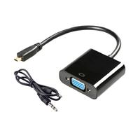 XuQiZZpp Convertisseur HDTV vers VGA Résolution 1080p Plug and Play Design Texture pour divers appareils Smartphone Display