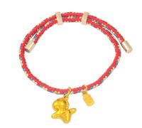 XuQiZZpp Cordon tressé inspiré de l'année du cheval orné d'une breloque ludique pour porter bonheur, taille unique, Comme décrit