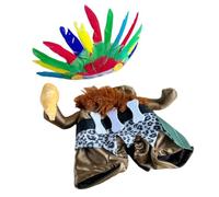 XuQiZZpp Costume indien de transformation pour animal domestique avec chapeau