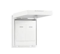 XuQiZZpp Couvercle étanche pour interrupteur électrique - Boîtier transparent - Montage mural sans couture - Pour salle de bain et cuisine - Résistant aux chocs