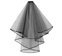 XuQiZZpp Diadème élégant en tulle avec nœud papillon et bordure florale pour femme - Long voile pour prendre des photos avec nœud plissé en forme de nœud - Coiffe de fête de mariage, Ourlet 2 couches
