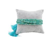 XuQiZZpp Élégant pampilles en verre perlé - Tendance - Texture en verre - Convient pour les femmes au quotidien, taille unique, Comme décrit