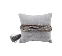 XuQiZZpp Élégant pampilles en verre perlé - Tendance - Texture en verre - Convient pour les femmes au quotidien, taille unique, Comme décrit