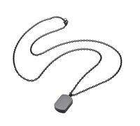 XuQiZZpp Élégant pendentif commémoratif avec urne verrouillable et chaîne confortable en acier inoxydable