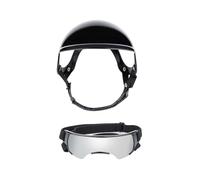 XuQiZZpp Ensemble de lunettes de protection et lunettes de soleil réglables pour animaux de compagnie actifs activités de plein air pour petites races